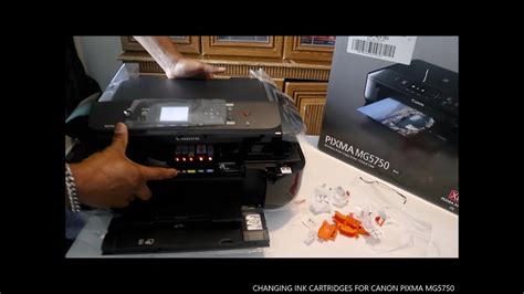 Changing Ink Cartridges For Canon Pixma Mg Youtube