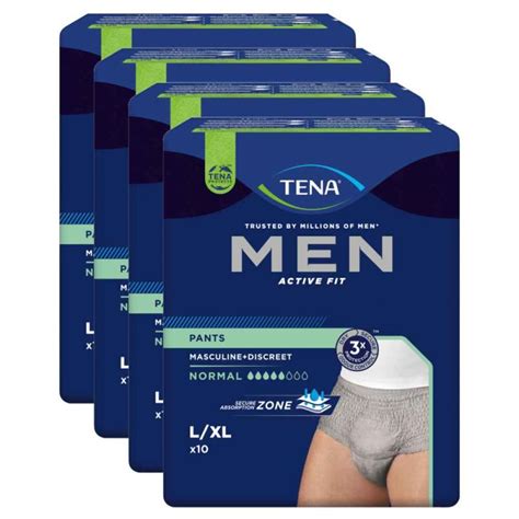 Tena Men Pants Active Fit Normal L Xl 4x10 Stk Ardmed