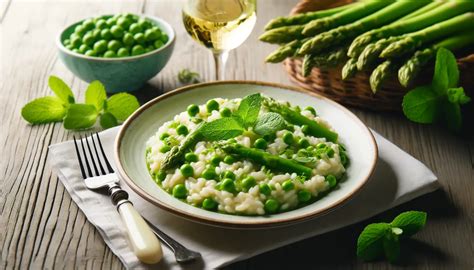 Lente Paasrisotto Met Groene Asperges En Verse Erwten Lekkerder Bij