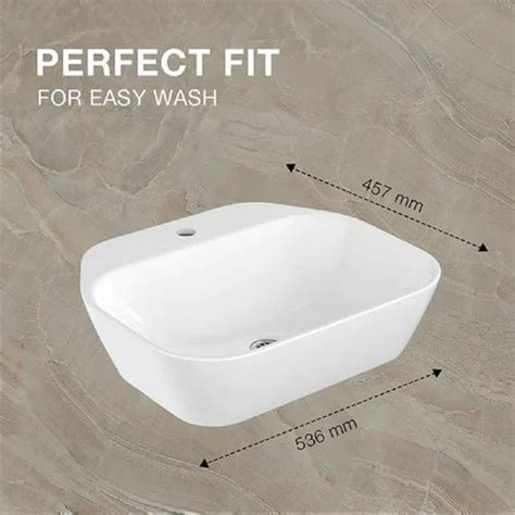 Ceramic Kohler Span Square Table Top Square Wash Basin At Rs 5075 Piece