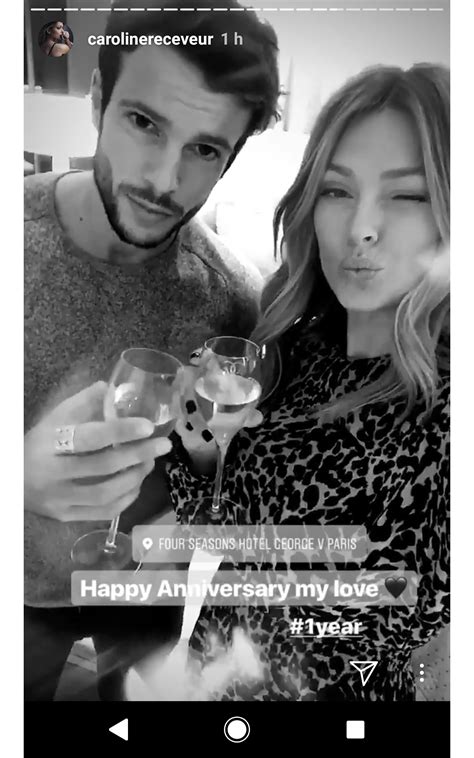 Photo Caroline Receveur Et Hugo Philip F Tent Leurs Un An D Amour