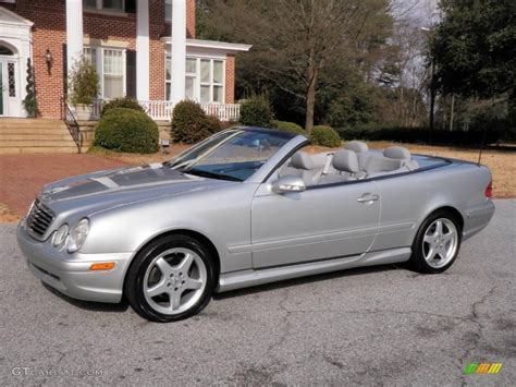 Brilliant Silver Metallic Mercedes Benz Clk Cabriolet