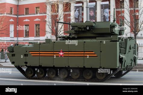 April 30 2021 Moscow Russia Kurganets 25 Infantry Fighting Vehicle