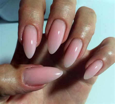 Mandeln Gel N Gel Almond Nails Natural