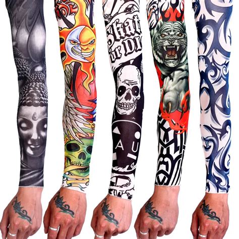 Halloween costume party tattoo sleeves sports and entertainment arm set ...