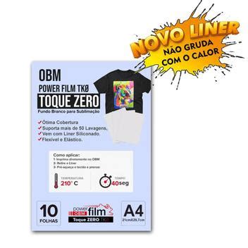 Obm A Toque Zero Power Film Super Branco Folhas A Novo