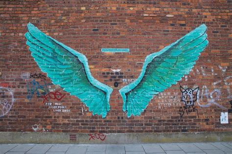 Best Angel Wings Mural I Ever Seen Beautiful Angel Wings