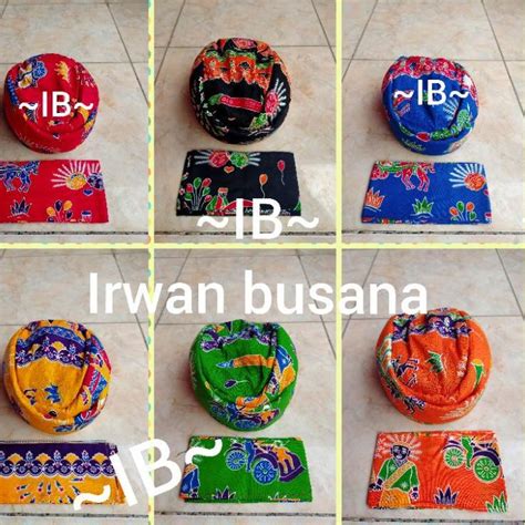 Jual Harga Terbaik Blangkon Betawi Dewasa Motif Ondel2 Atau Topi Adat