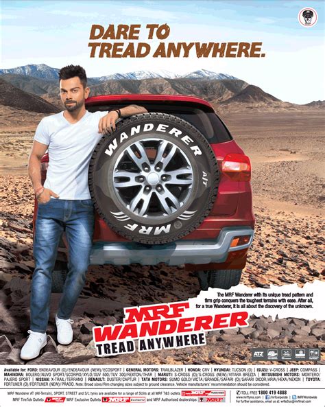 Mrf Wanderer Tread Anywhere Dare To Tread Anywhere Ad Advert Gallery