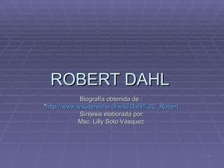 Robert Dahl Ppt Descarga Gratuita