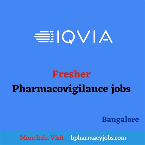 Pharma Jobs Pharma Stuff On Linkedin Iqvia Fresher Pharmacovigilance