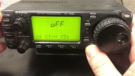 ICOM 706 CI V Setup For FT8 YouTube