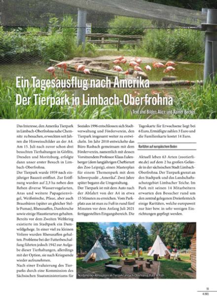 Sch Ling Buchkurier Amerika Tierpark Limbach Oberfrohna