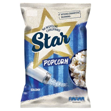 Star Popcorn solony Słone przekąski 95g 14912890348 Allegro pl