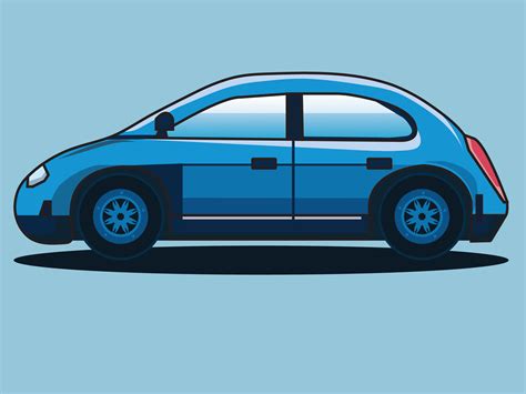 Blue Car Vector Free 41877450 Vector Art At Vecteezy