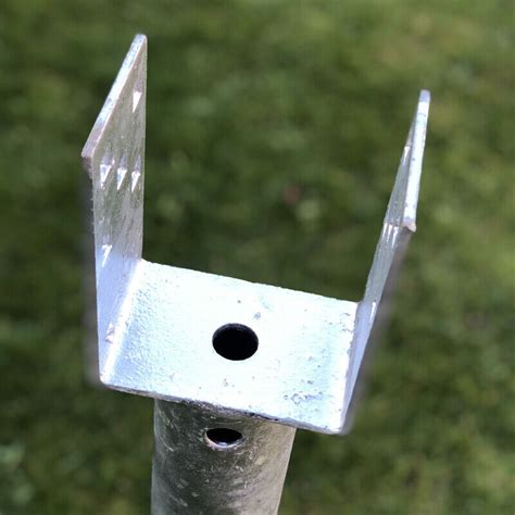 FENCE POST Spike Support GROUND SCREW Holder Anchor Square 100 Mm EBay