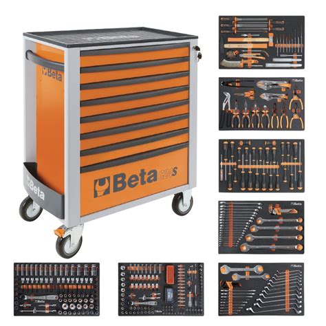 Werkzeugwagen Mit 7 Schubladen Mit 384 Teilig 2400S O8 E XL Beta