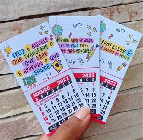 Mini Calendario Ima Mimo Volta As Aulas Produtos Elo