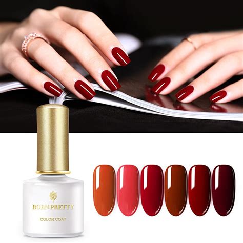 Born Pretty Esmalte De U As En Gel Serie Cow Blood Red Ml Secado