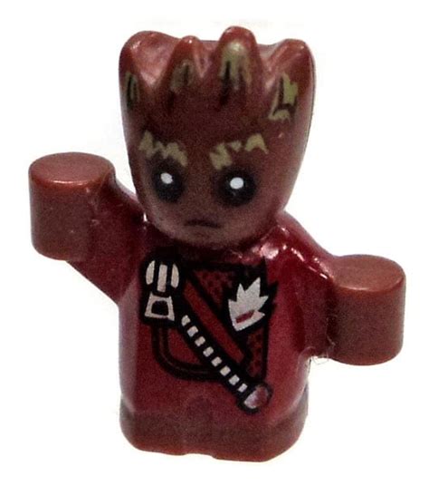 Lego Marvel Loose Baby Groot With Jacket Minifigure