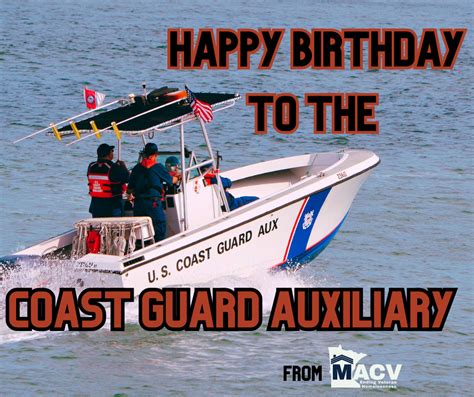 Coast Guard Auxiliary Birthday - MAC-V