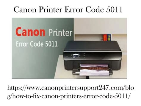 PPT Canon Printer Error Code 5011 PowerPoint Presentation Free