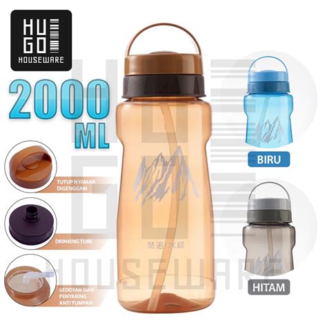 Jual Botol Minum Jumbo 2 Liter Tempat Air Minum 2000 Ml Besar