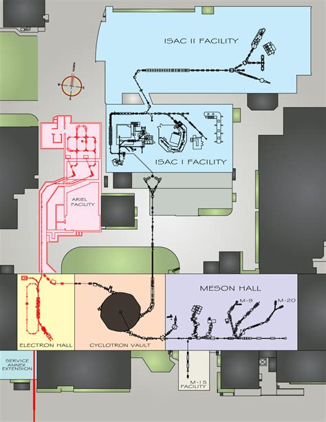 Schematic View Of The Accelerators And Experimental Beamlines At Triumf