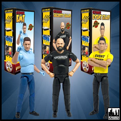 Ultimate Security Guard, Event Staff Worker & EMT Wrestling Figures