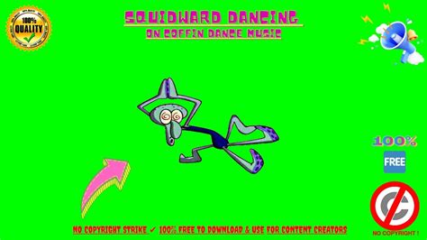 Squidward Dancing🦑 Spongbob🔥green Screen Animation With Sound Effect🔊👍🏻no Copyright Strike 100