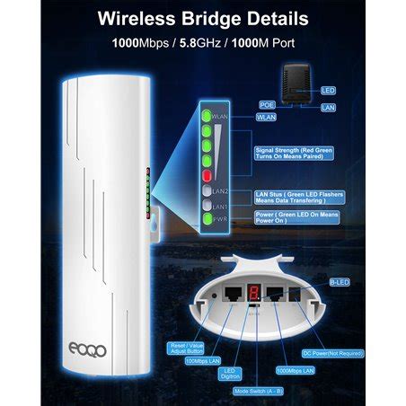 CPE520 Wireless Bridge 5 8G Outdoor Point To Point Access PTMP WiFi PTP