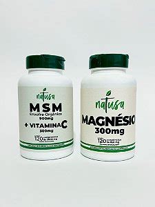 KIT 3 Magnésio ELEMENTAR 300mg NATUSA 120 Comprimidos Natusa