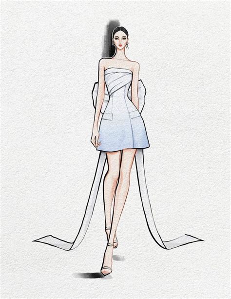 Pin By Tr N Thu Nhi On V Fashion Sketches Dresses Fashion Design