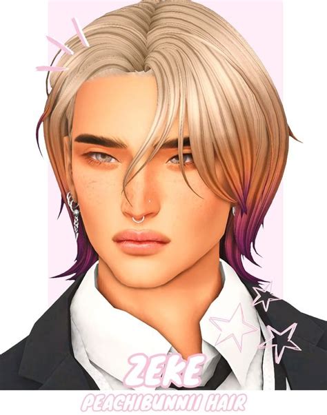 Zeke Peachibunnii In Sims Hair Sims Characters Tumblr Sims