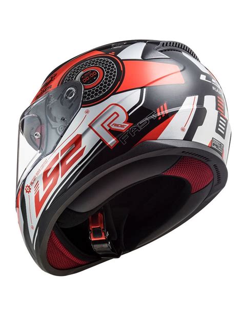 Casco Ls Ff Rapid Stratus Rojo Casco Integral Ls Casco Para Moto