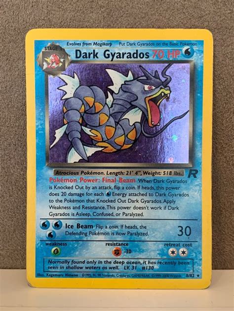 Dark Gyarados Garados Holo Eng Pokemon Team Rocket Kaufen Auf