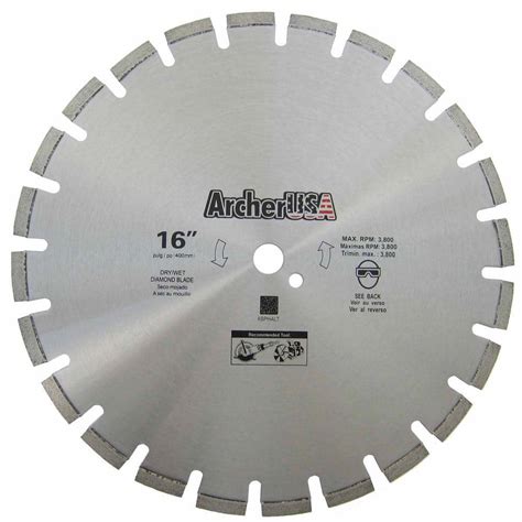 Archer Usa Archer Pro In T Segmented Rim Diamond Saw Blades For