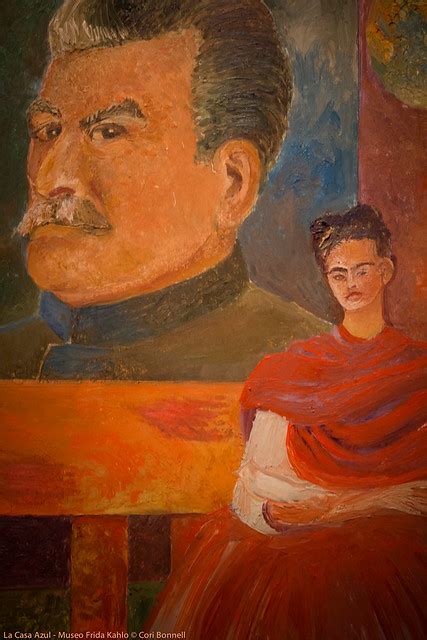 Self Portrait With Stalin Frida Was An Admirer Of Stalin A Flickr