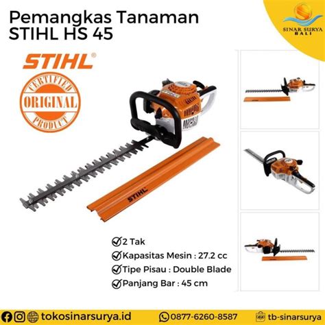 Jual Mesin Pemotong Dahan Stihl Hs Hedge Trimmer Pemangkas Pohon