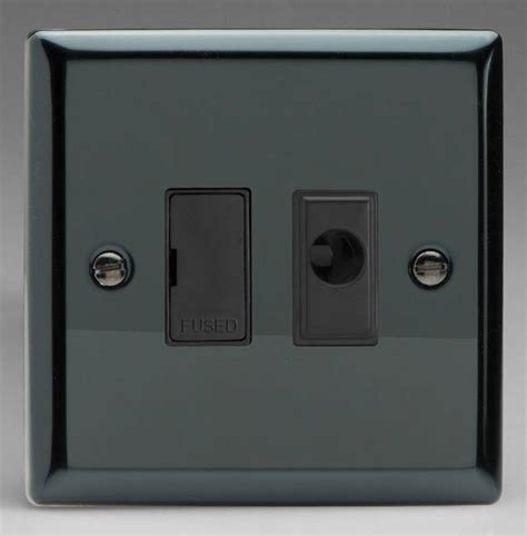 13a Unswitched Fused Spur Flex Outlet Iridiumblack Varilight