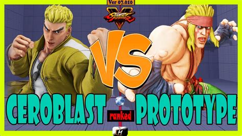 Sfv Champion Edition Ceroblast Ken Vs Alex Prototype Street