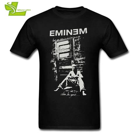 Eminem Slim Shady Male T Shirt Casual Summer Loose Tops Men Short Sleeve O Neck Tshirts Guys New