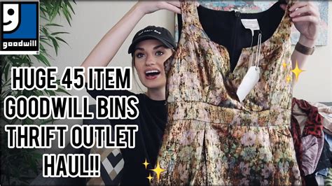 HUGE 45 Item Goodwill Outlet Bins Thrift Haul Amazing Finds To