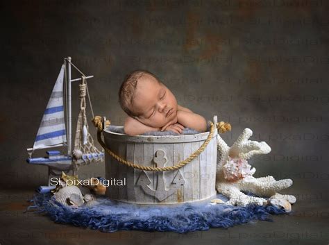 Newborn Digital Backdrop Digital Background For Boy Blue Etsy