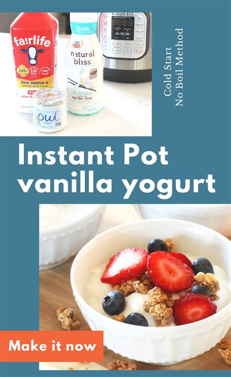 Instant Pot Vanilla Yogurt Weekend Craft