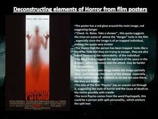 A2 Media Depicting Horror PPT