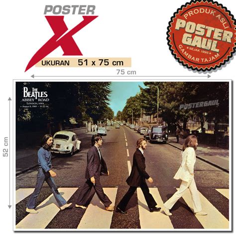 Hiasan Dinding Poster XJumbo THE BEATLES ABBEY ROAD XJFJP002