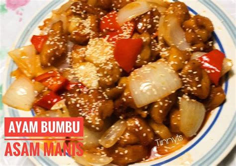 Resep Ayam bumbu asam manis: oleh Tinny Tin Sam - Cookpad