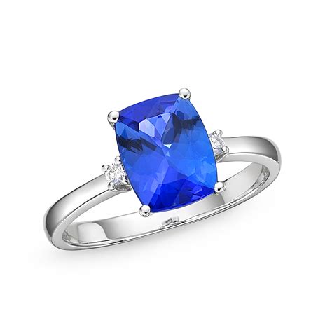 Tanzanite Cushion Cut Ring