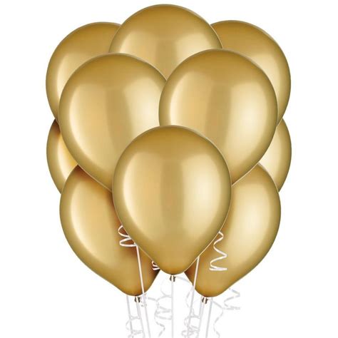 72ct 12in Gold Pearl Balloons Party City